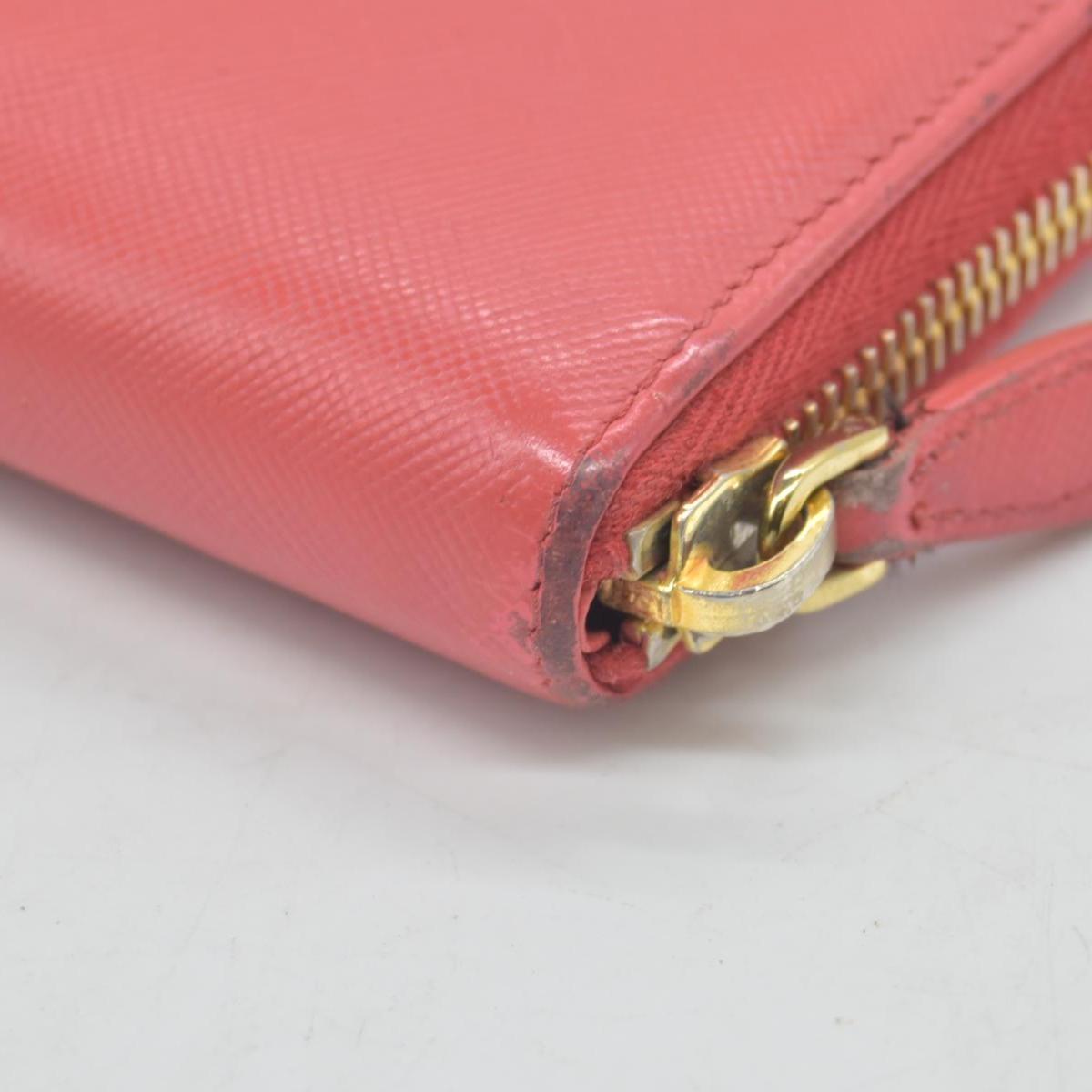 Prada Saffiano Metal Leather Continental Wallet CONSIGNMENT
