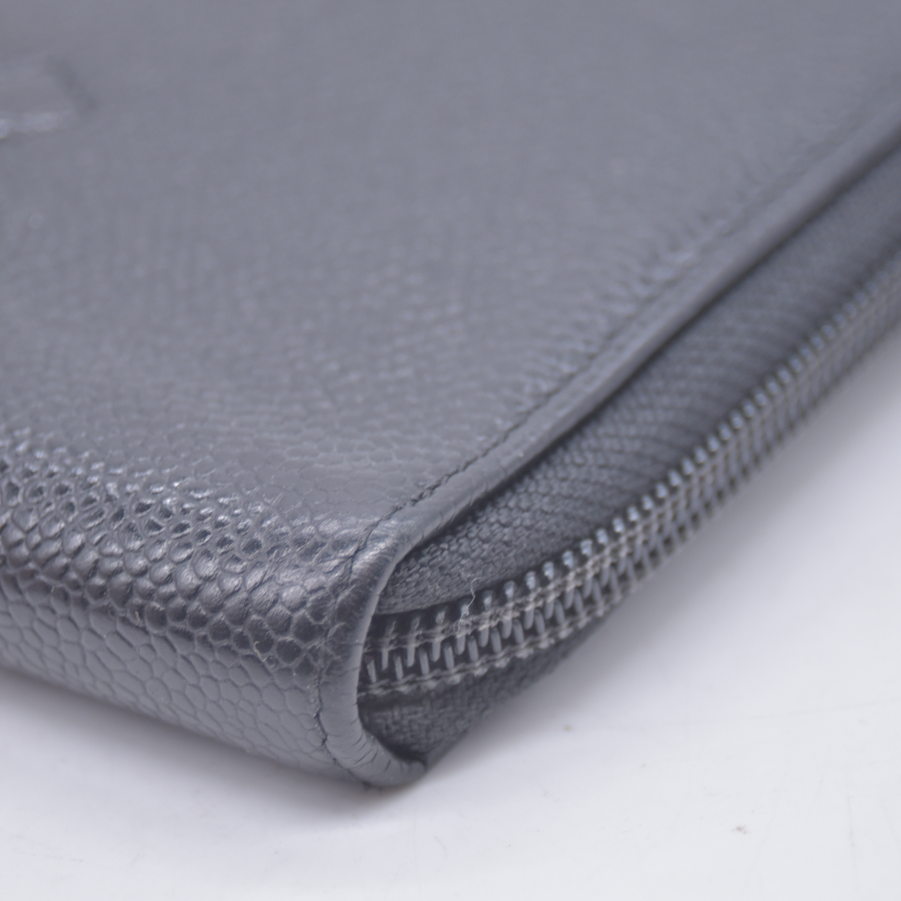 $1150 2012 CHANEL Caviar Large Timeless CC Zip Around Organizer Wallet CONSIGNMENT