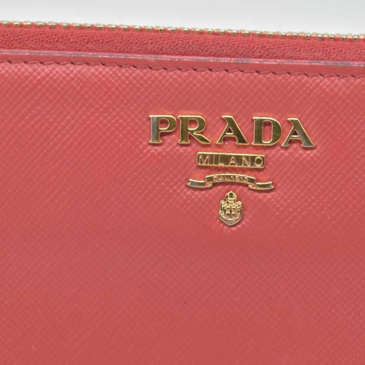 Prada Saffiano Metal Leather Continental Wallet CONSIGNMENT