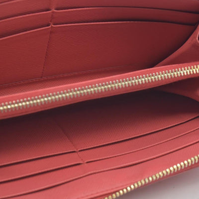 Prada Saffiano Metal Leather Continental Wallet CONSIGNMENT