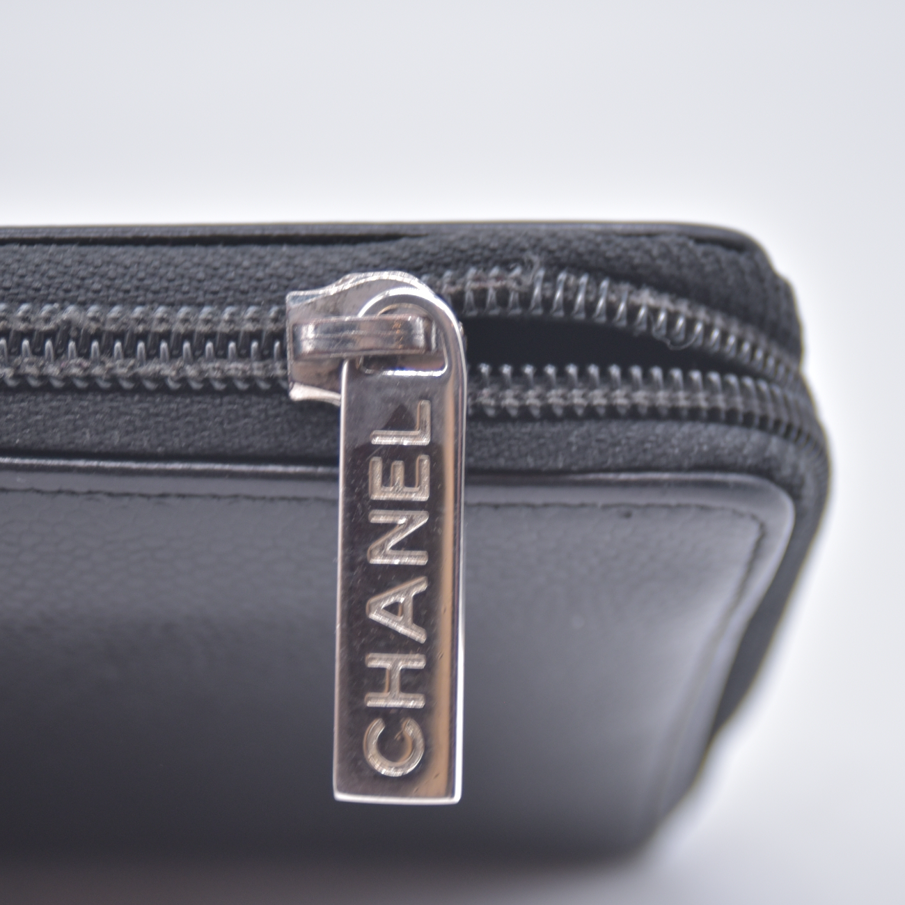 $1150 2012 CHANEL Caviar Large Timeless CC Zip Around Organizer Wallet CONSIGNMENT