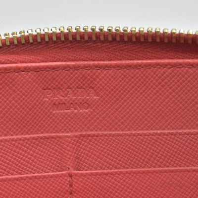 Prada Saffiano Metal Leather Continental Wallet CONSIGNMENT