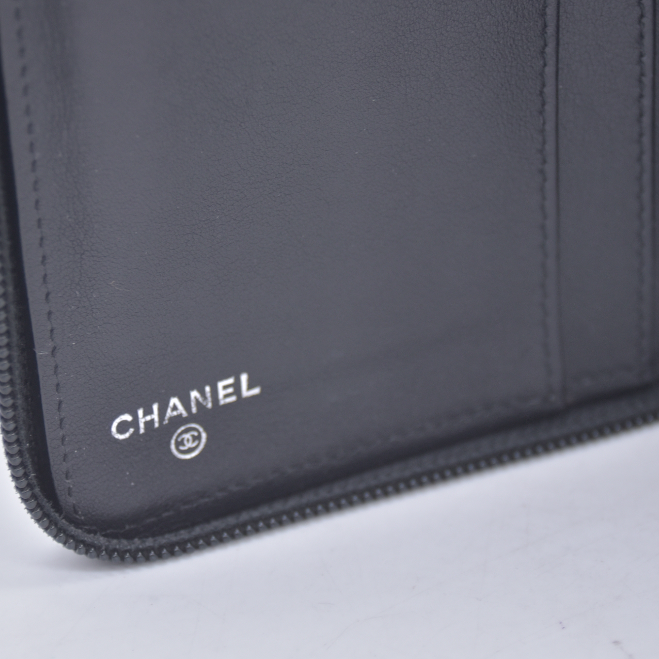 $1150 2012 CHANEL Caviar Large Timeless CC Zip Around Organizer Wallet CONSIGNMENT