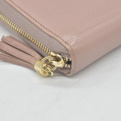 Gucci Pebbled Calfskin Soho Zip Around Wallet Camelia COSNIGNMENT