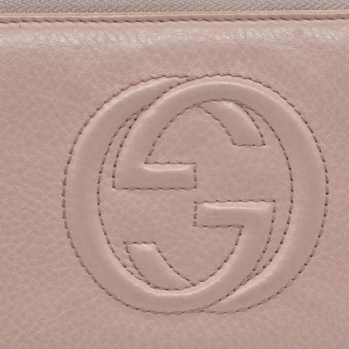 Gucci Pebbled Calfskin Soho Zip Around Wallet Camelia COSNIGNMENT