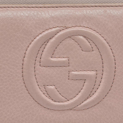 Gucci Pebbled Calfskin Soho Zip Around Wallet Camelia COSNIGNMENT