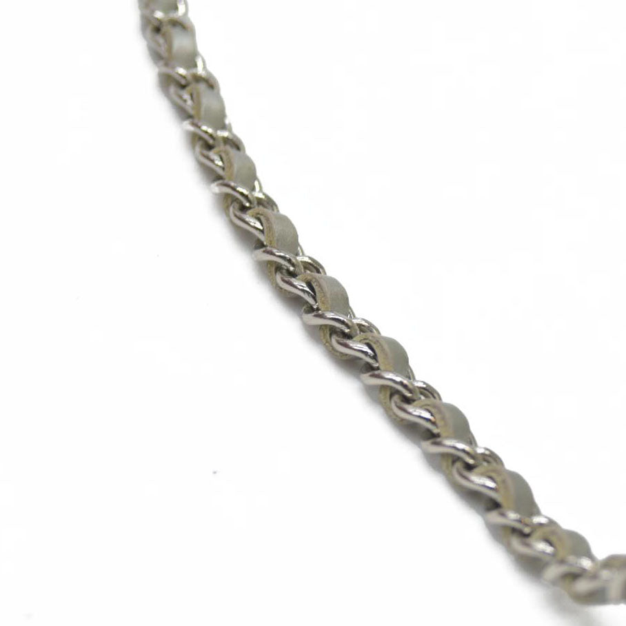 $3000 Chanel  Patent Quilted Golden Class Wallet on Chain WOC Silver