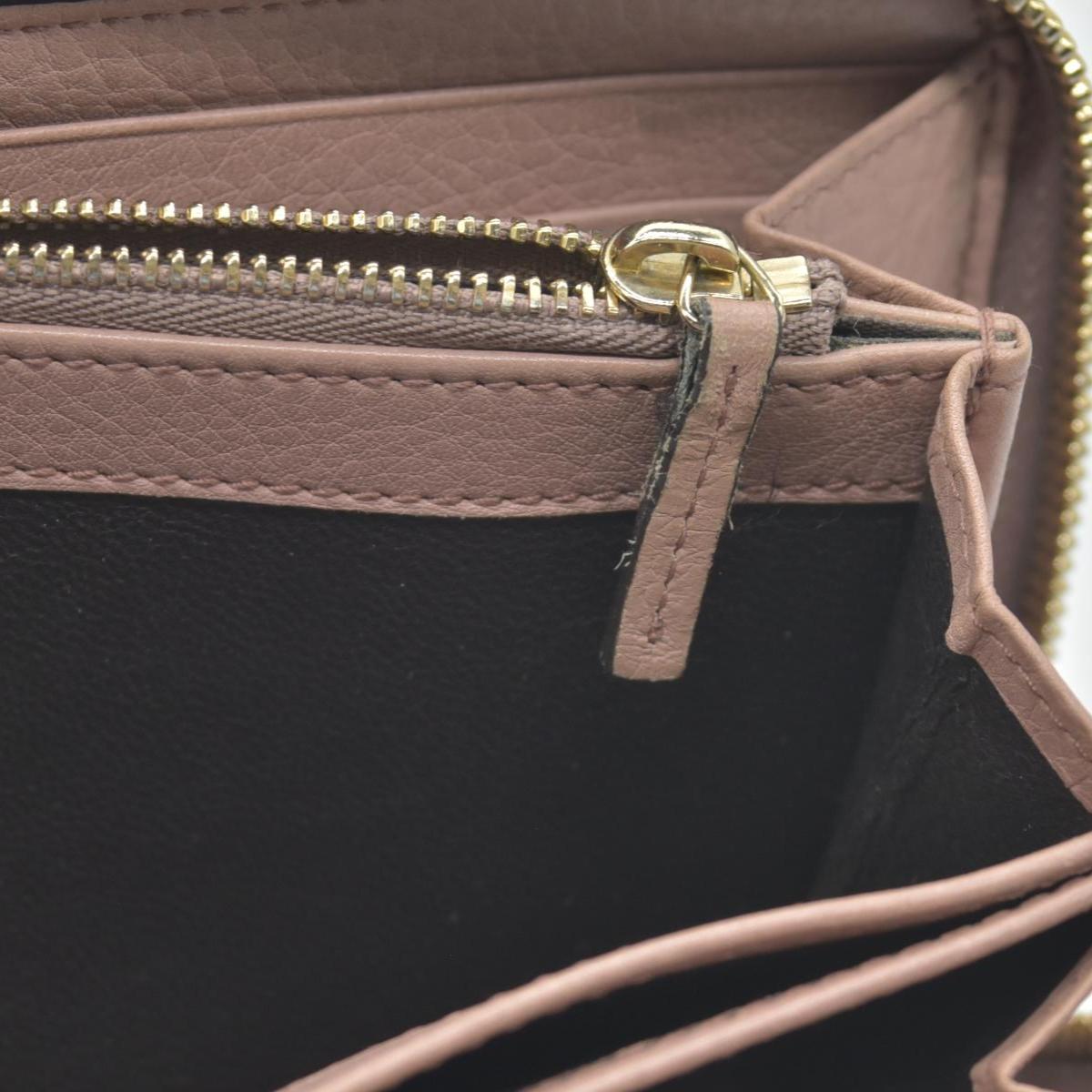 Gucci Pebbled Calfskin Soho Zip Around Wallet Camelia COSNIGNMENT