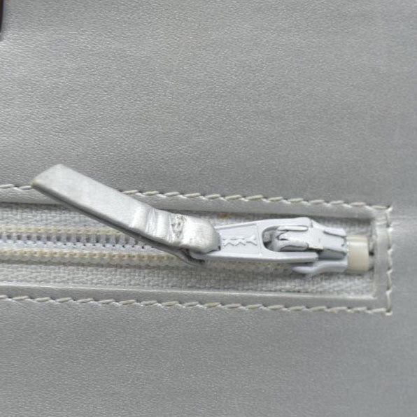 $3000 Chanel  Patent Quilted Golden Class Wallet on Chain WOC Silver