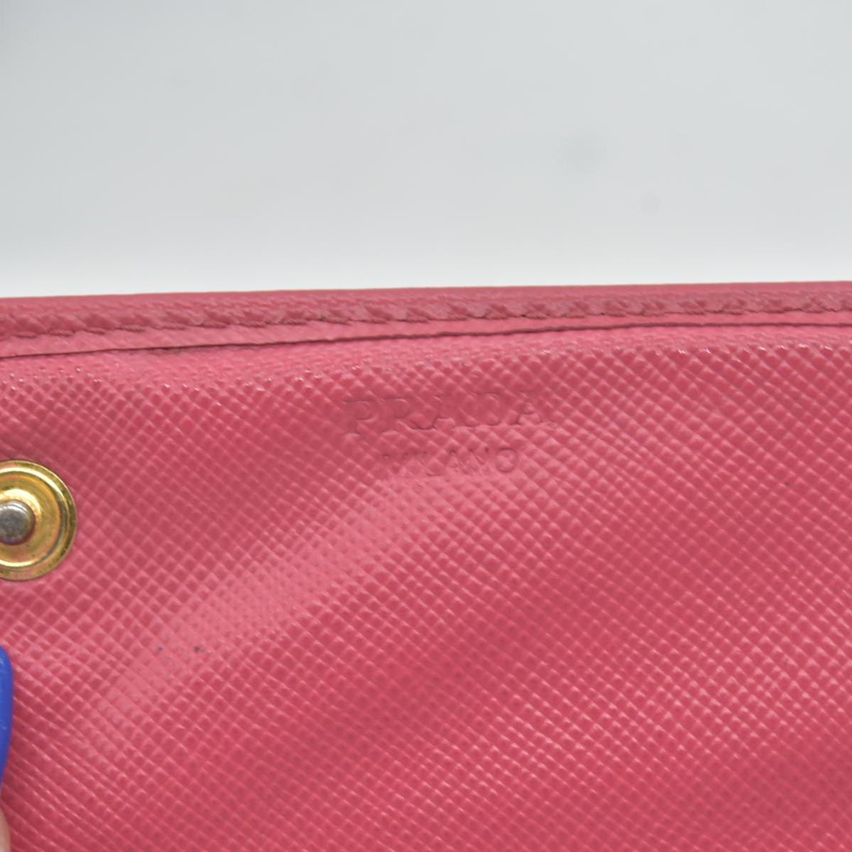 Prada Saffiano Metal Leather Continental Wallet CONSIGNMENT