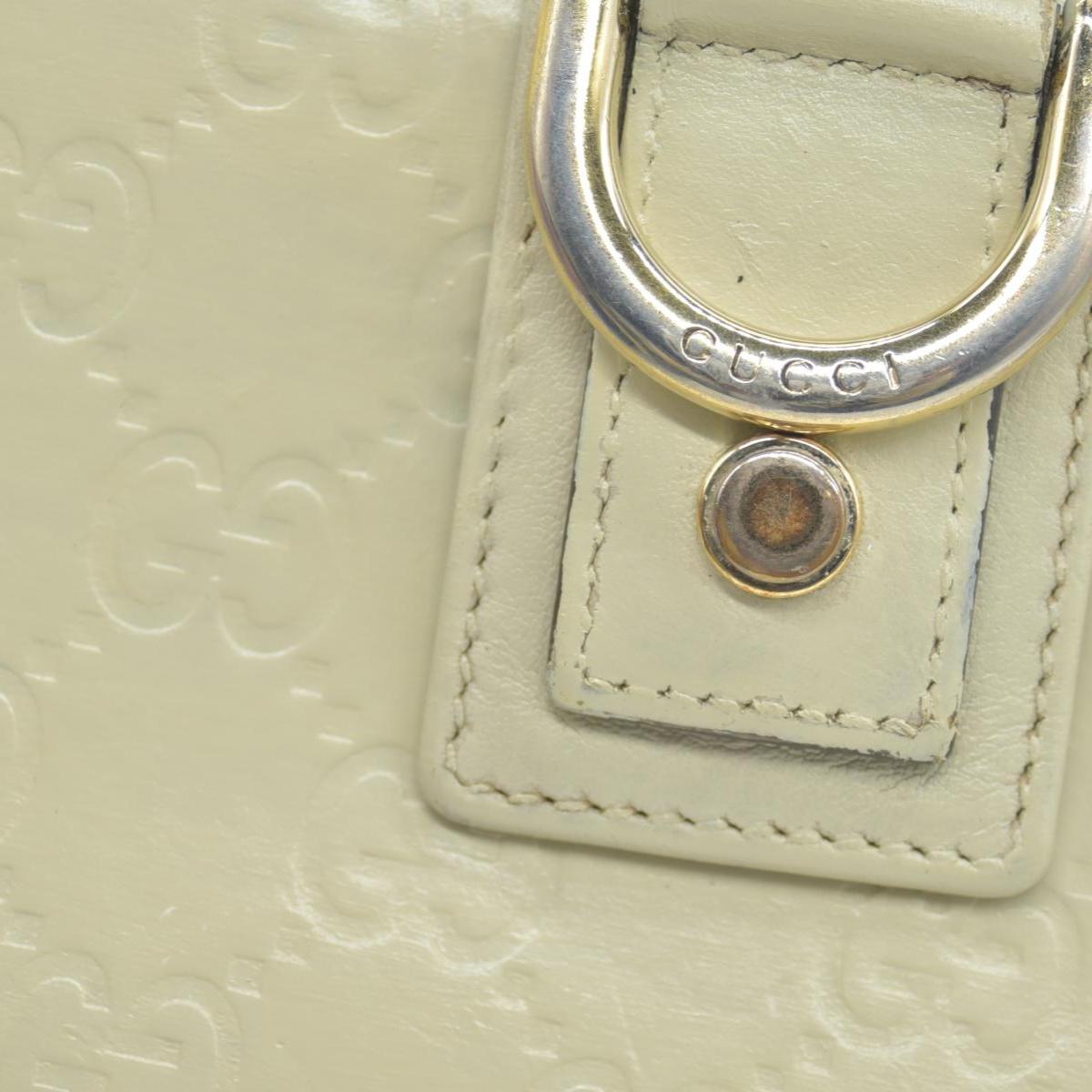 Gucci  GG Signature Leather Continental Wallet in Ivory CONSIGNMENT
