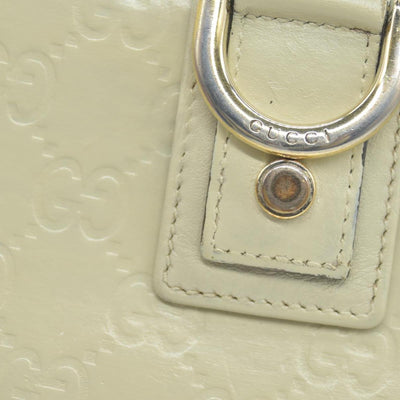 Gucci  GG Signature Leather Continental Wallet in Ivory CONSIGNMENT