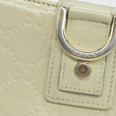 Gucci  GG Signature Leather Continental Wallet in Ivory CONSIGNMENT