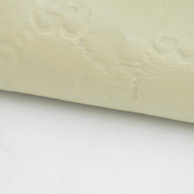 Gucci  GG Signature Leather Continental Wallet in Ivory CONSIGNMENT