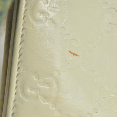 Gucci  GG Signature Leather Continental Wallet in Ivory CONSIGNMENT