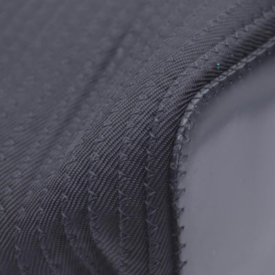$1050 GUCCI Woven Ribbed Nylon Bamboo Handle Tote Bag Black CONSIGNMENT 10021183