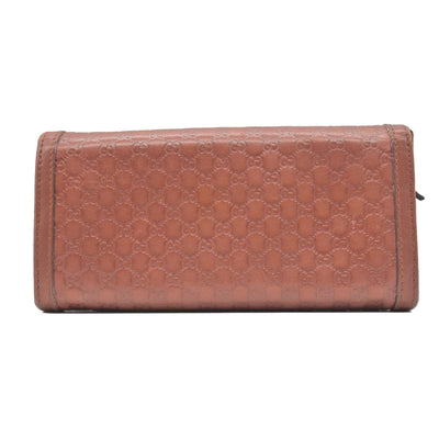 Gucci  Sukey Microguccissima Pattern Continental Wallet Dark Pink CONSIGNMENT