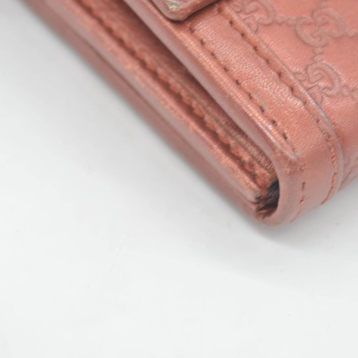 Gucci  Sukey Microguccissima Pattern Continental Wallet Dark Pink CONSIGNMENT