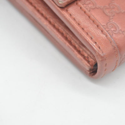 Gucci  Sukey Microguccissima Pattern Continental Wallet Dark Pink CONSIGNMENT
