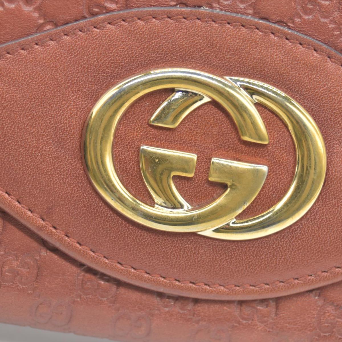 Gucci  Sukey Microguccissima Pattern Continental Wallet Dark Pink CONSIGNMENT