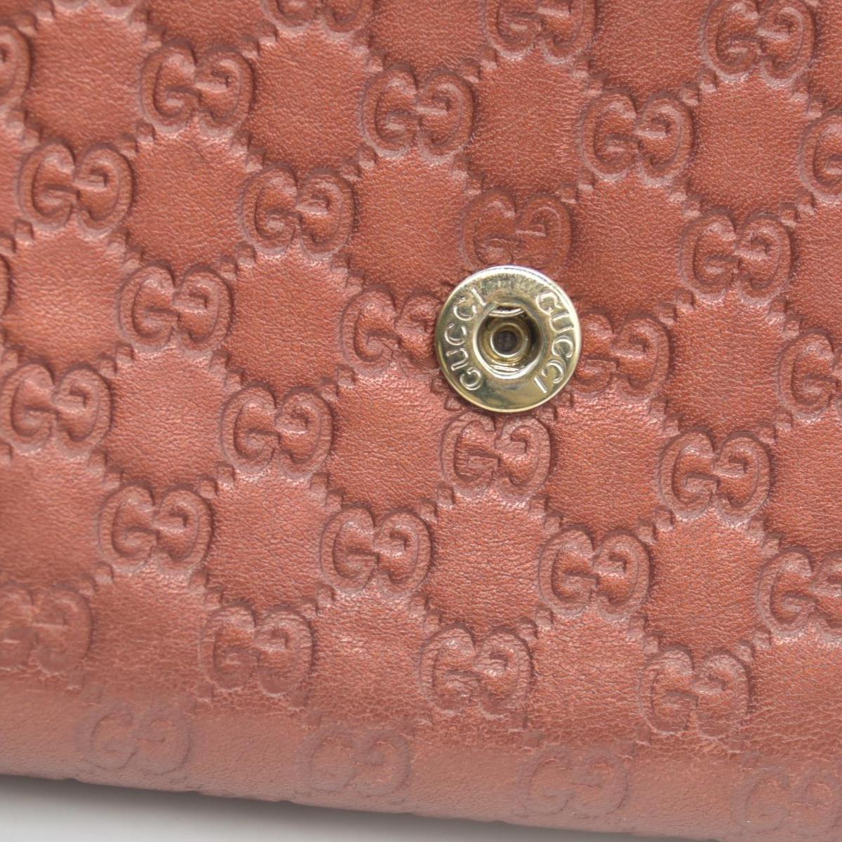Gucci  Sukey Microguccissima Pattern Continental Wallet Dark Pink CONSIGNMENT