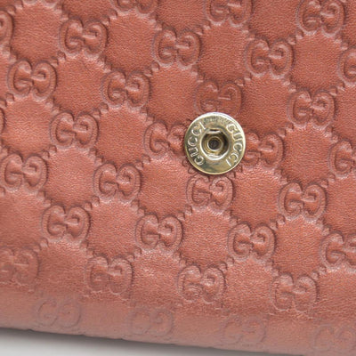 Gucci  Sukey Microguccissima Pattern Continental Wallet Dark Pink CONSIGNMENT