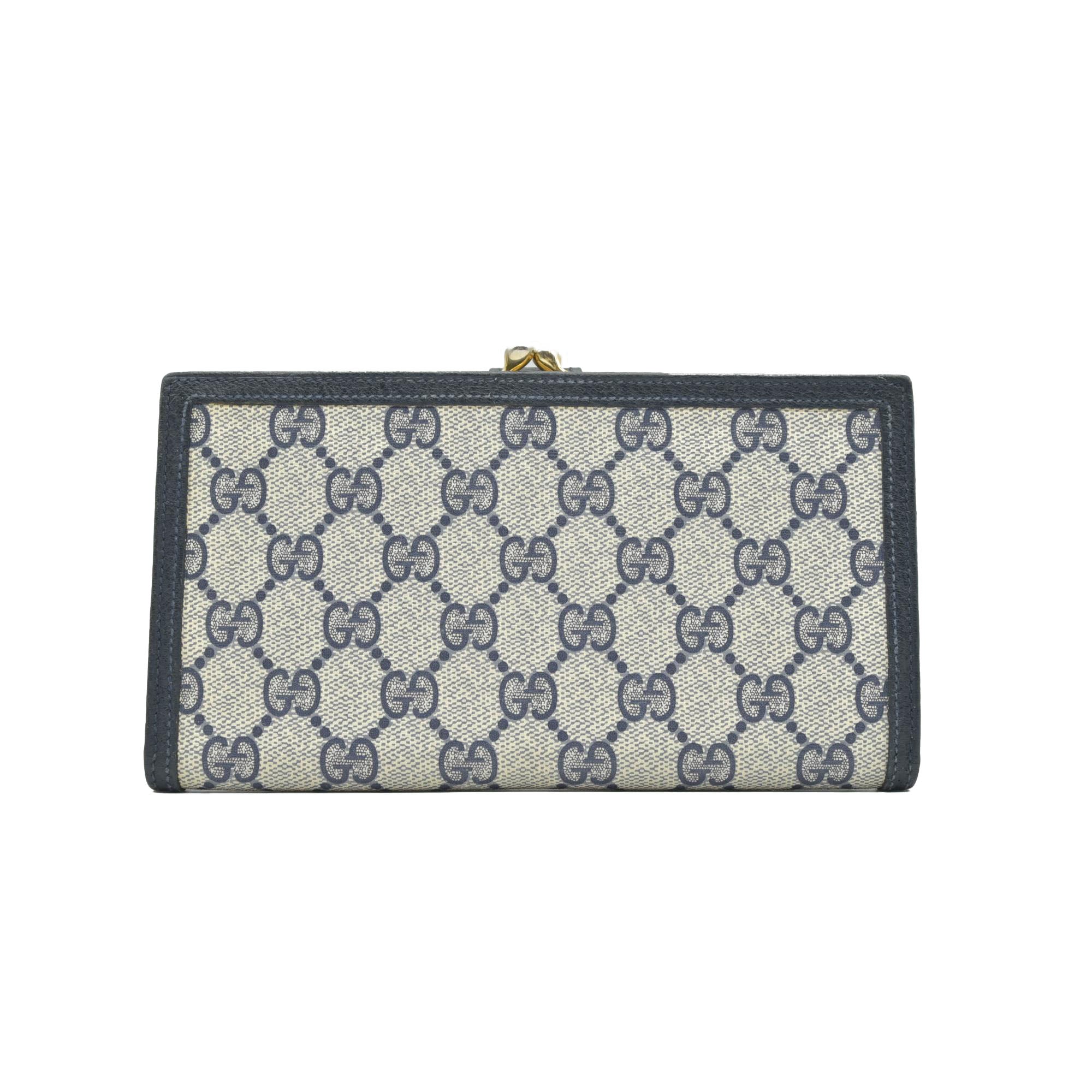 Gucci  GG Supreme French Purse CONSIGNMENT