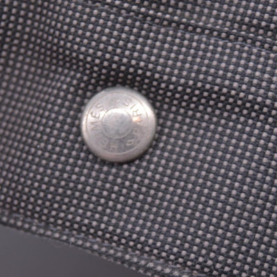 $850 HERMES Toile Herline Tote MM Grey CONSIGNMENT 10021184