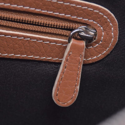 $1250 LOEWE Pebbled Grain Calfskin Buckle Strap Tote Bag Tan CONSIGNMENT 10021195