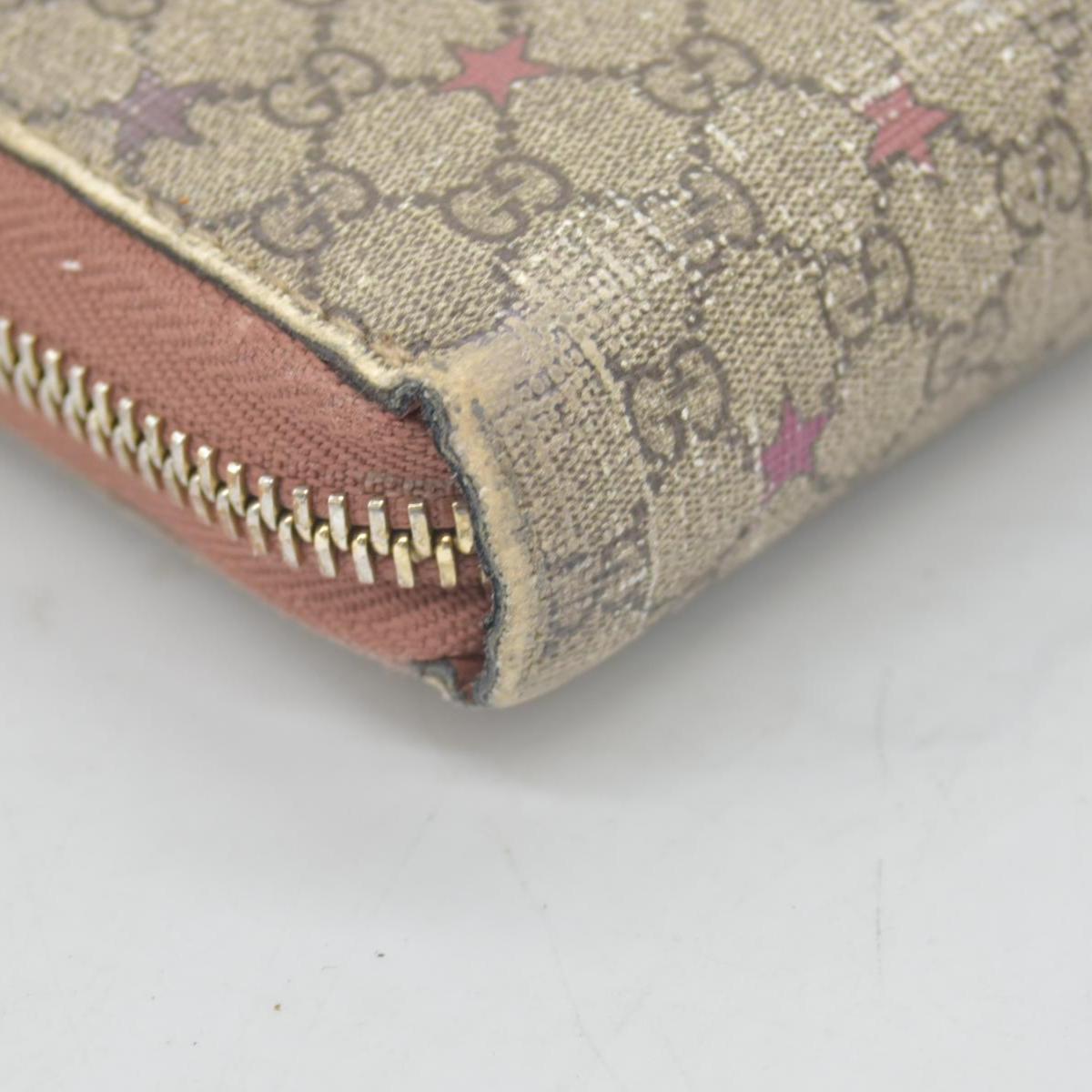 Gucci Micro GG Supreme Stars GG Pierce Zip Around Wallet CONSIGNMENT