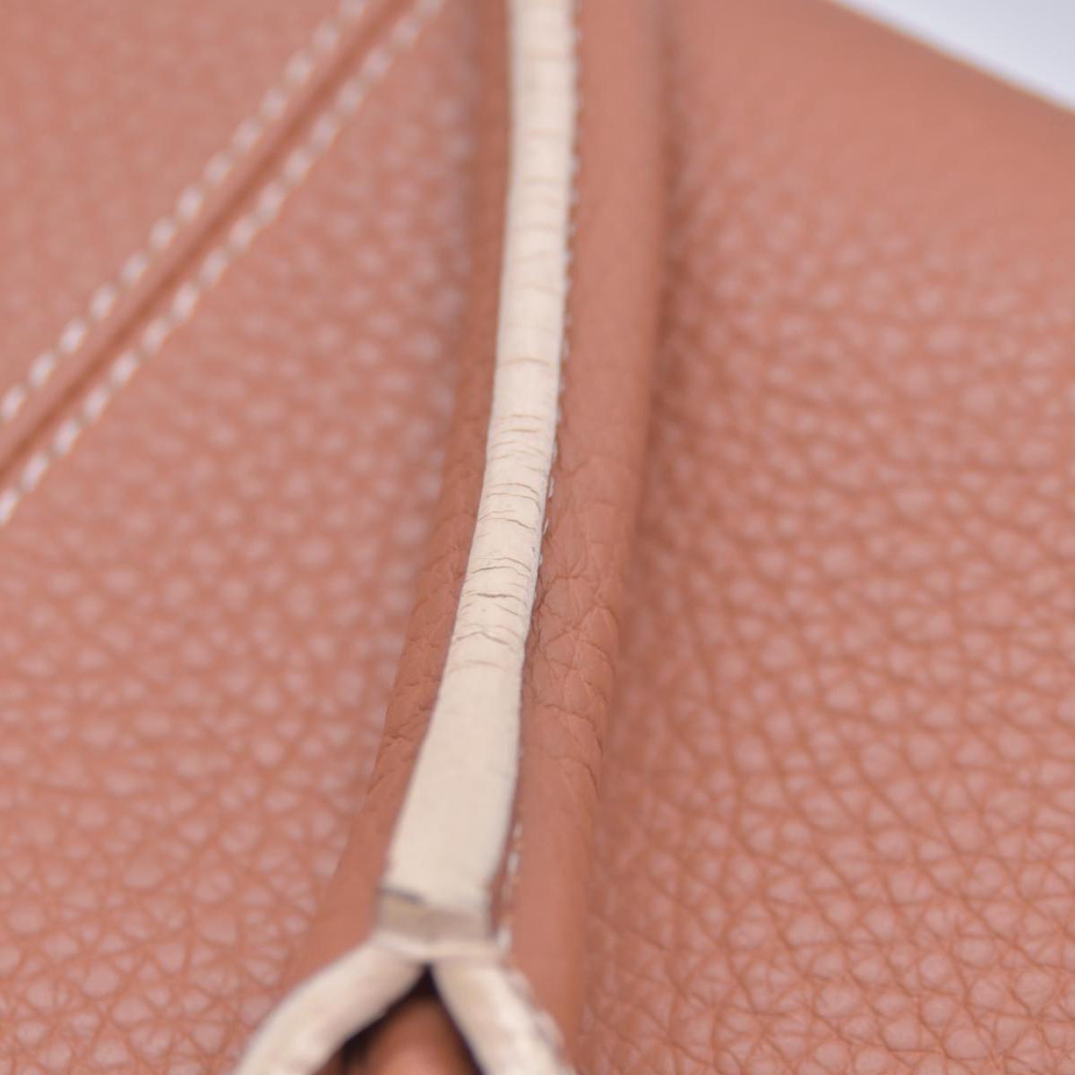 $1250 LOEWE Pebbled Grain Calfskin Buckle Strap Tote Bag Tan CONSIGNMENT 10021195