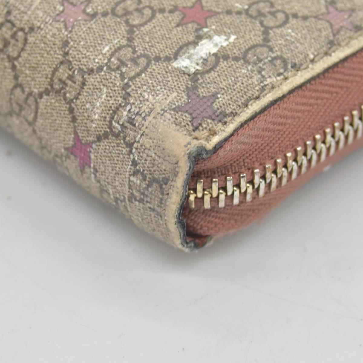 Gucci Micro GG Supreme Stars GG Pierce Zip Around Wallet CONSIGNMENT