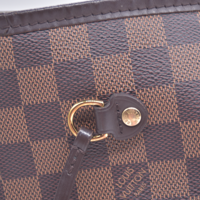 $2240 2018 Louis Vuitton Damier Ebene Neverfull MM with Pouch SD2168