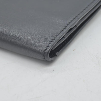 VERSACE Medusa Wallet Black Leather Unisex Bifold Long Wallet with Gold Hardware CONSIGNMENT