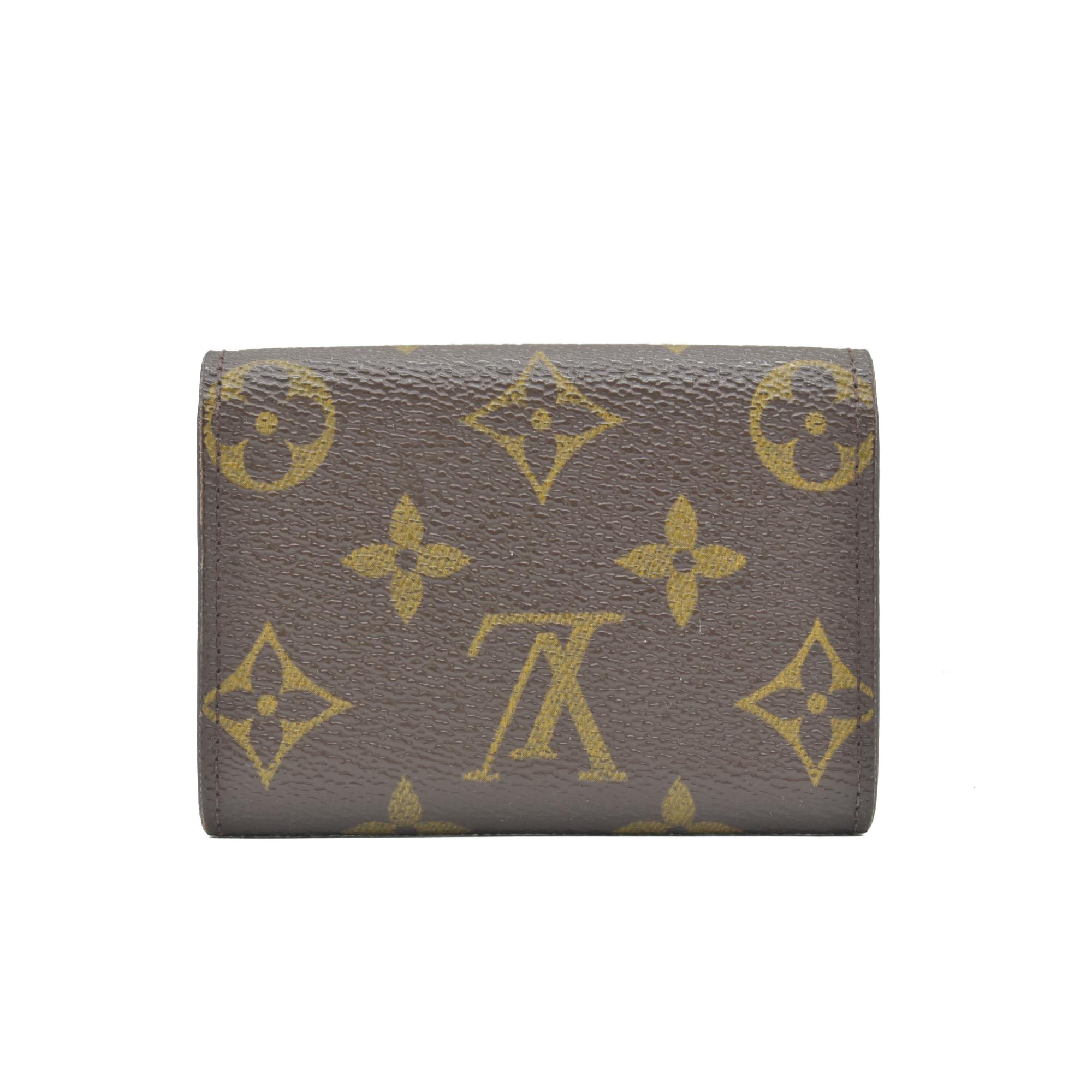 $435 Louis Vuitton Monogram Porte Monnaie Plat Coin Purse Wallet CONSIGNMENT