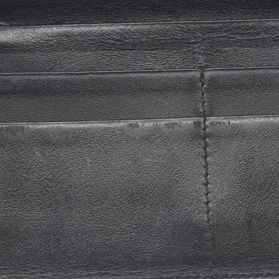 VERSACE Medusa Wallet Black Leather Unisex Bifold Long Wallet with Gold Hardware CONSIGNMENT