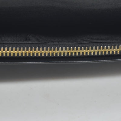 VERSACE Medusa Wallet Black Leather Unisex Bifold Long Wallet with Gold Hardware CONSIGNMENT