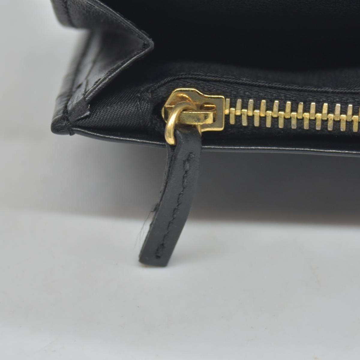 VERSACE Medusa Wallet Black Leather Unisex Bifold Long Wallet with Gold Hardware CONSIGNMENT