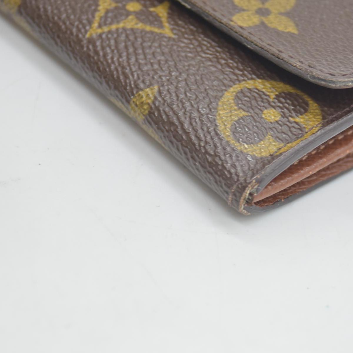 $435 Louis Vuitton Monogram Porte Monnaie Plat Coin Purse Wallet CONSIGNMENT