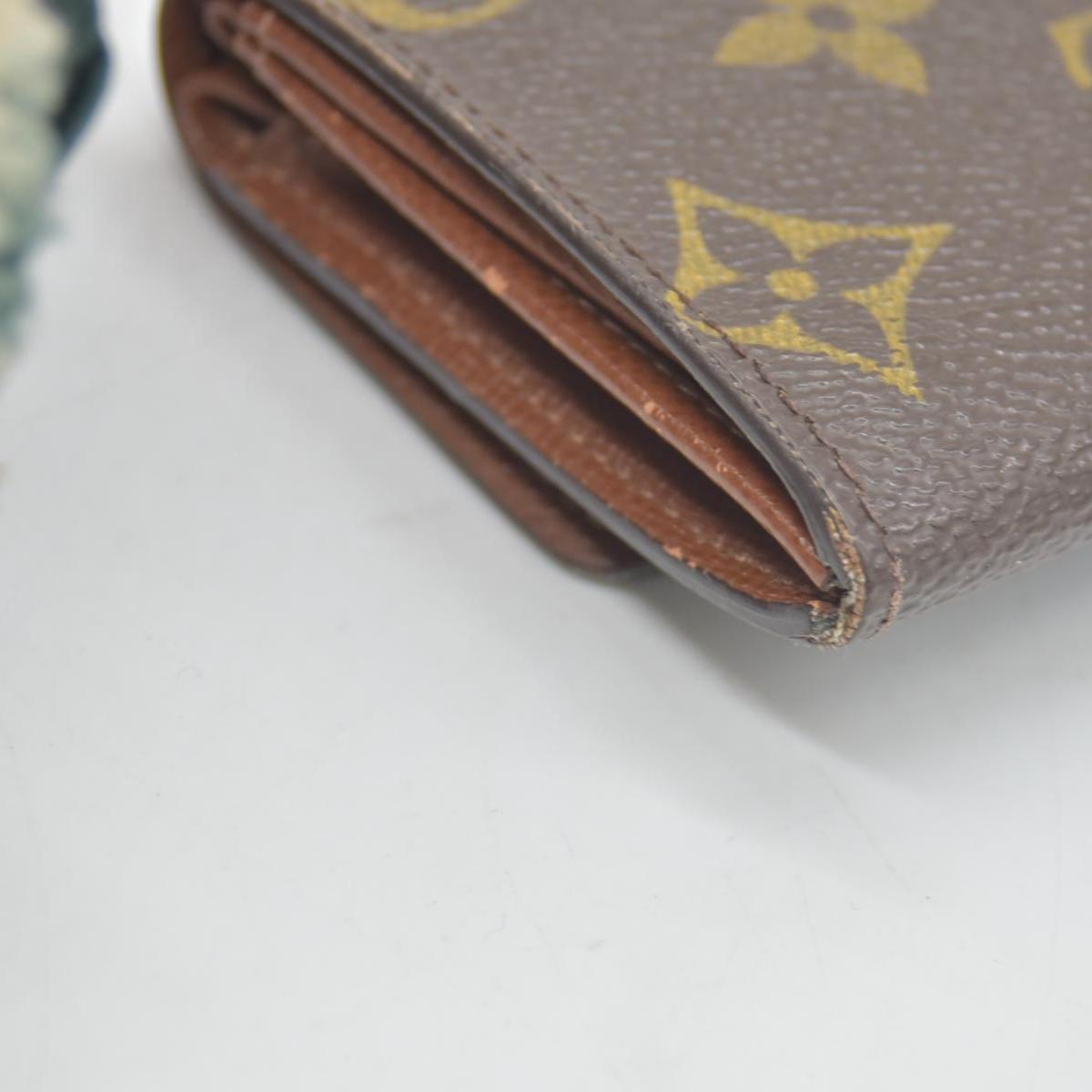 $435 Louis Vuitton Monogram Porte Monnaie Plat Coin Purse Wallet CONSIGNMENT