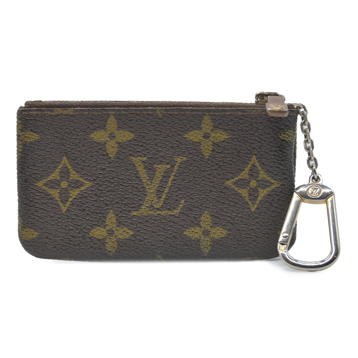 $345 LOUIS VUITTON Monogram Coin Purse Key Pochette Cles 8904ET