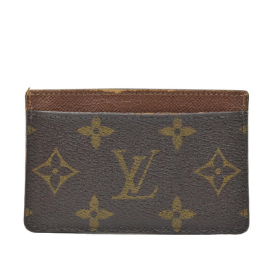 $285 2004 LOUIS VUITTON Monogram Porte Cartes Simple Pass Card Case SP0034