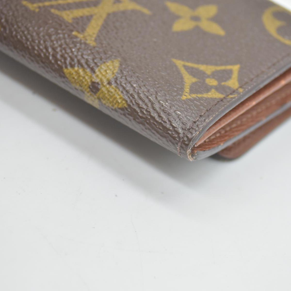 $435 Louis Vuitton Monogram Porte Monnaie Plat Coin Purse Wallet CONSIGNMENT