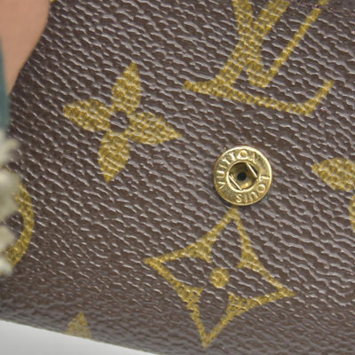 $435 Louis Vuitton Monogram Porte Monnaie Plat Coin Purse Wallet CONSIGNMENT