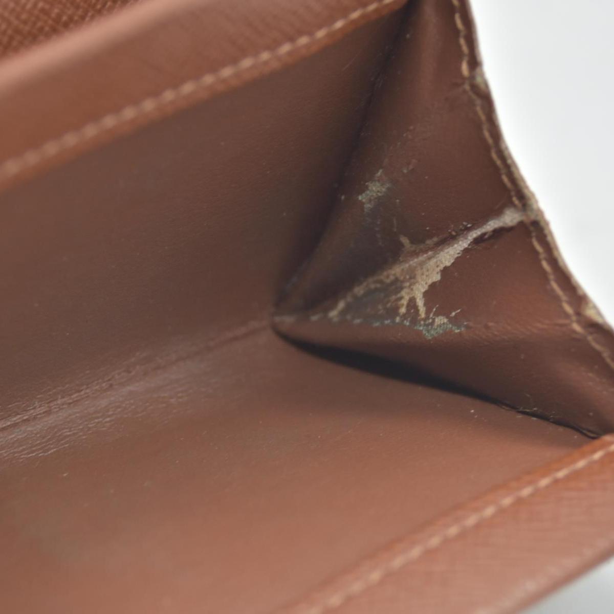 $435 Louis Vuitton Monogram Porte Monnaie Plat Coin Purse Wallet CONSIGNMENT