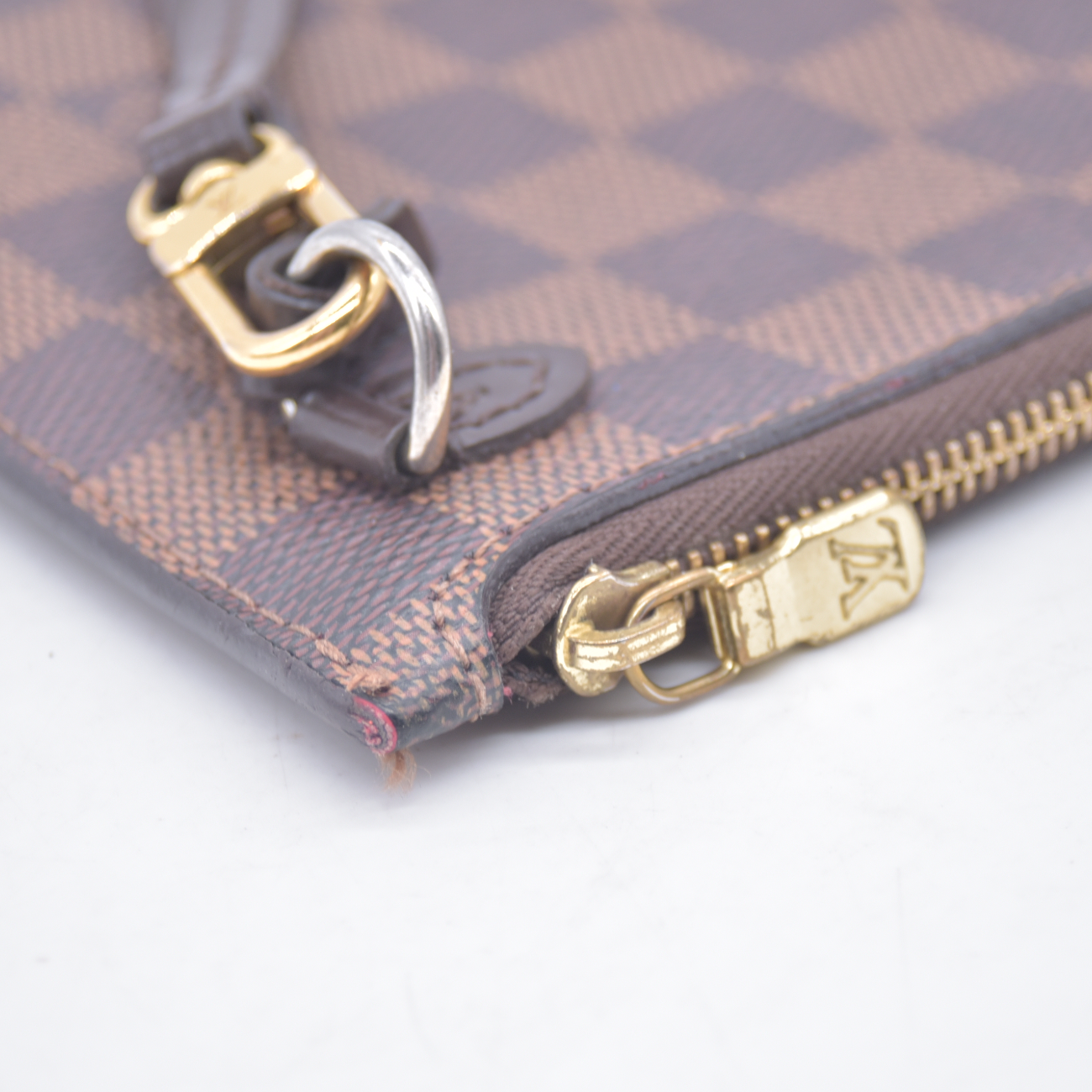 $2240 2018 Louis Vuitton Damier Ebene Neverfull MM with Pouch SD2168