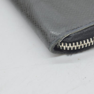 LOUIS VUITTON Zippy Wallet Vertical Purse black Taiga CONSIGNMENT