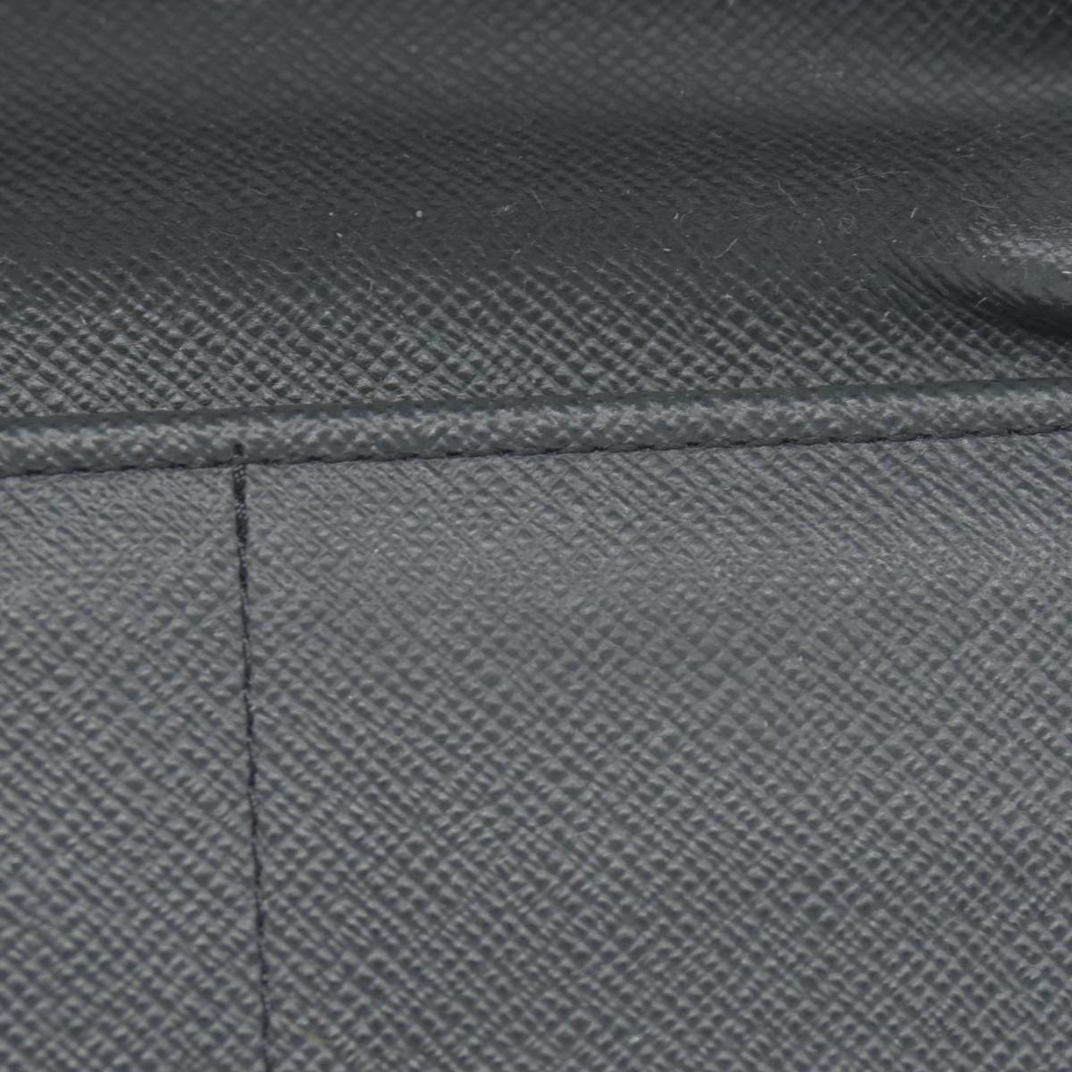 LOUIS VUITTON Zippy Wallet Vertical Purse black Taiga CONSIGNMENT