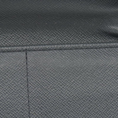 LOUIS VUITTON Zippy Wallet Vertical Purse black Taiga CONSIGNMENT