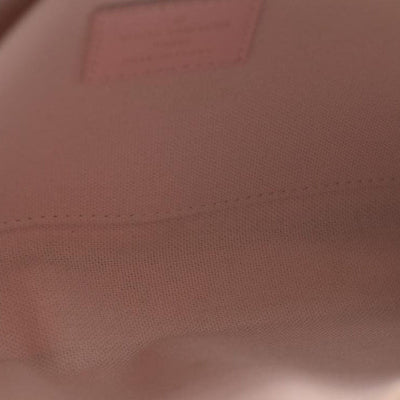 AUCTION $1720 Louis Vuitton  Damier Azur Calfskin Pochette Felicie Eau De Rose